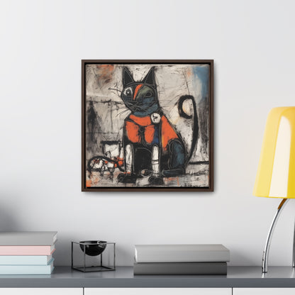 Cat 48, Gallery Canvas Wraps, Square Frame