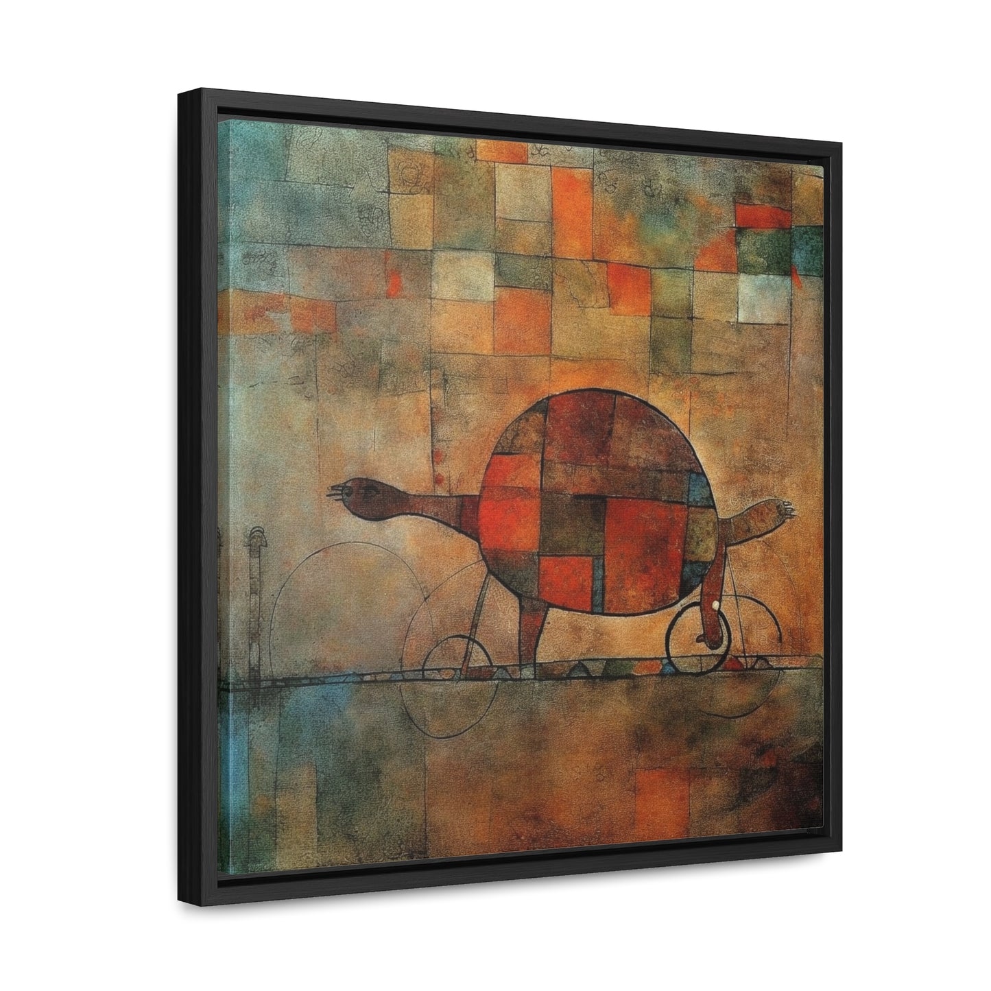 Turtle 11, Gallery Canvas Wraps, Square Frame