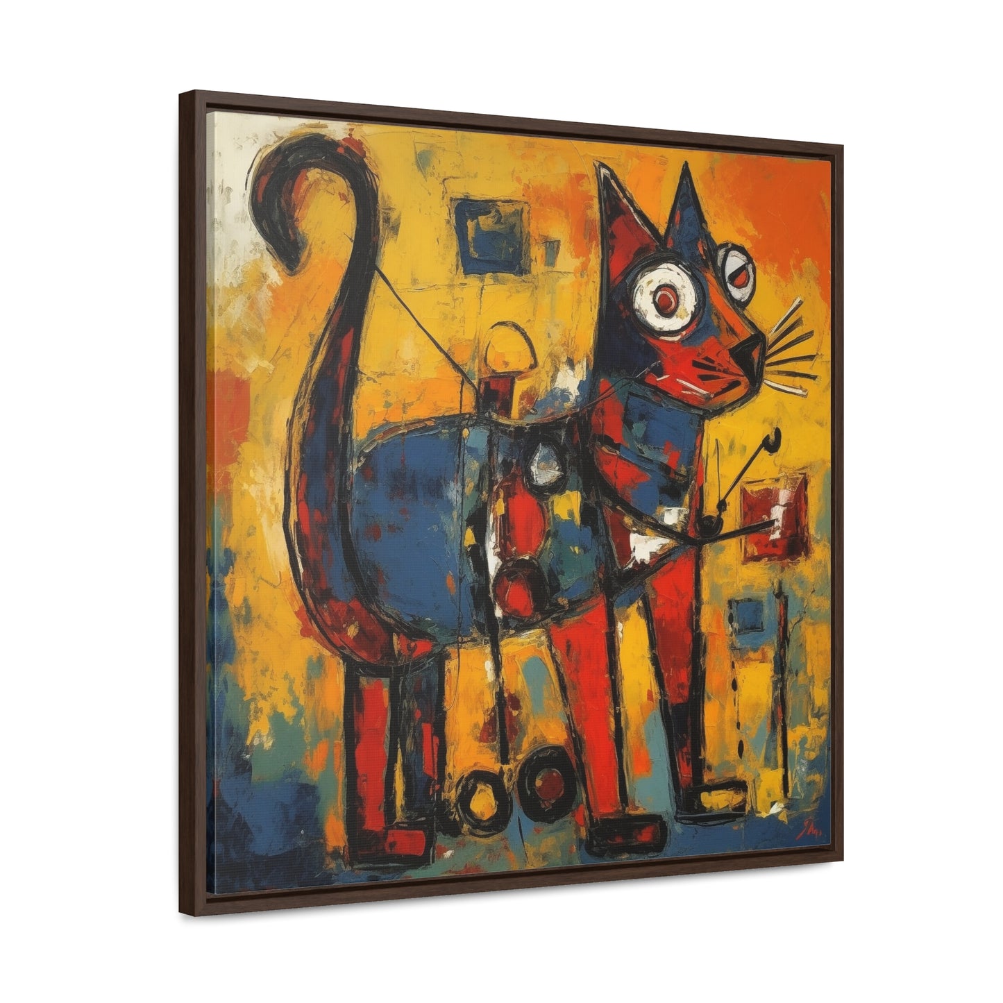 Cat 95, Gallery Canvas Wraps, Square Frame