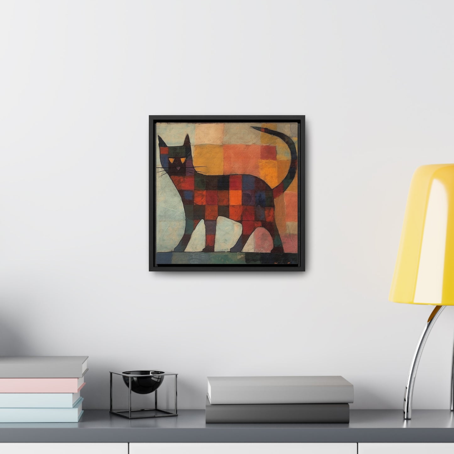 Cat 18, Gallery Canvas Wraps, Square Frame