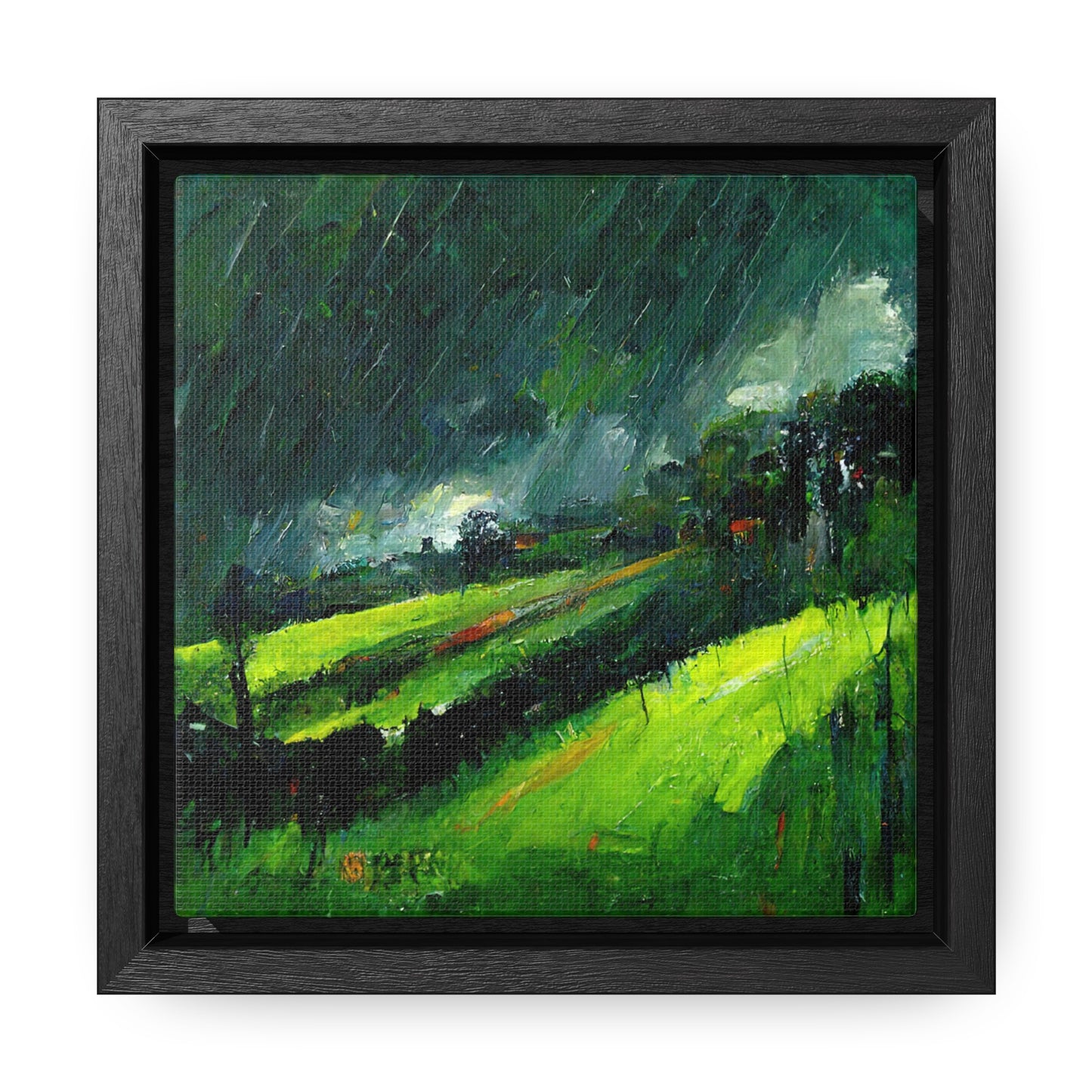 To the Rainy Land 2, Valentinii, Gallery Canvas Wraps, Square Frame