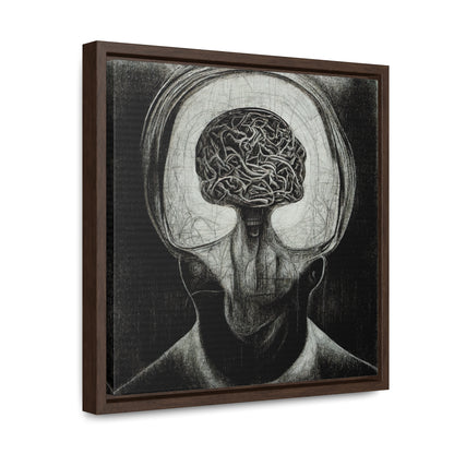 Brain 47, Valentinii, Gallery Canvas Wraps, Square Frame