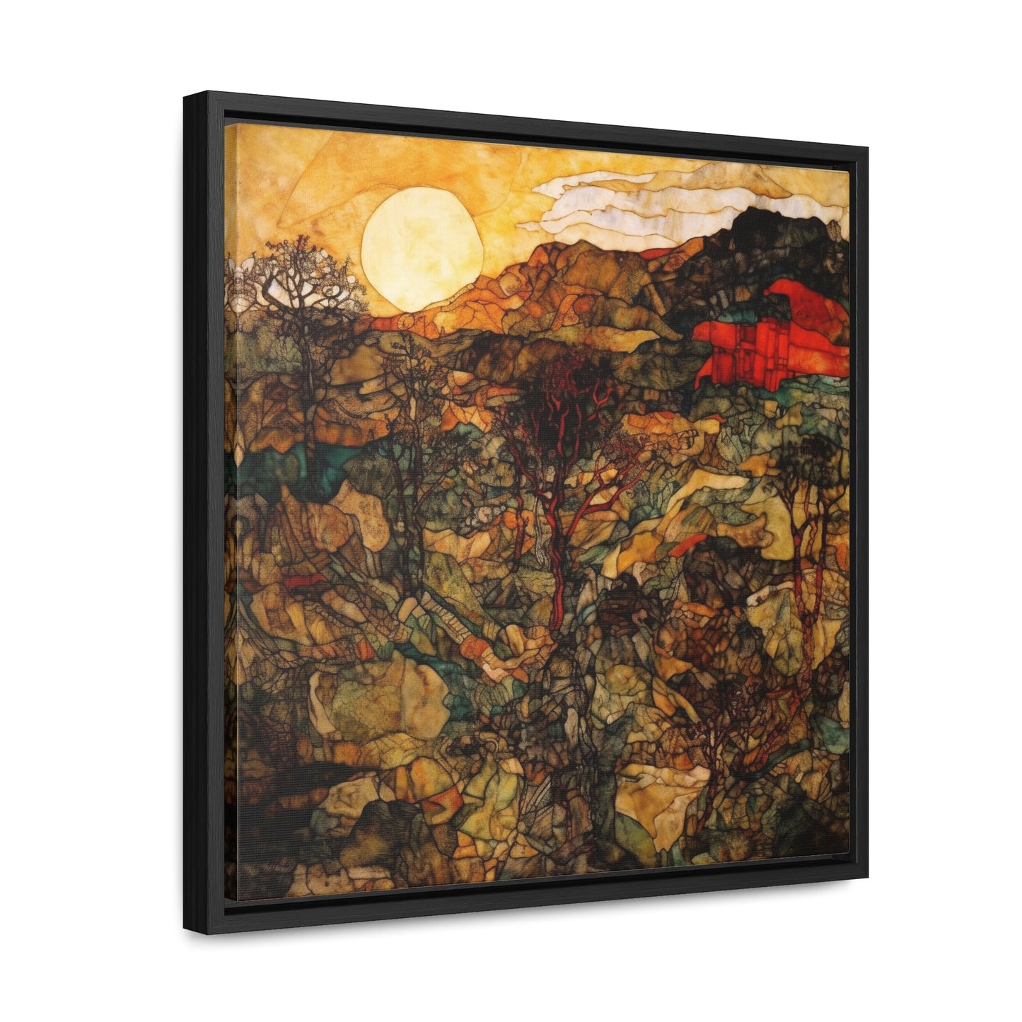 Land of the Sun 46, Valentinii, Gallery Canvas Wraps, Square Frame