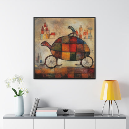 Turtle 2, Gallery Canvas Wraps, Square Frame