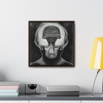 Brain 33, Valentinii, Gallery Canvas Wraps, Square Frame