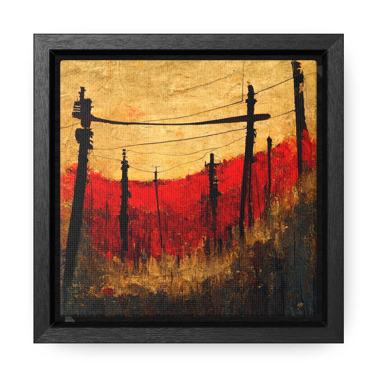 Land of the Sun 15, Valentinii, Gallery Canvas Wraps, Square Frame