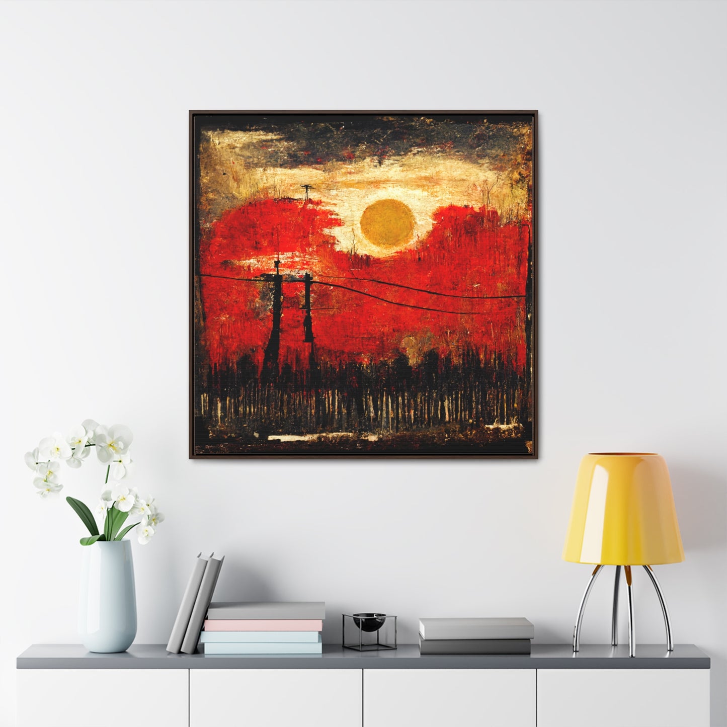 Land of the Sun 20, Valentinii, Gallery Canvas Wraps, Square Frame