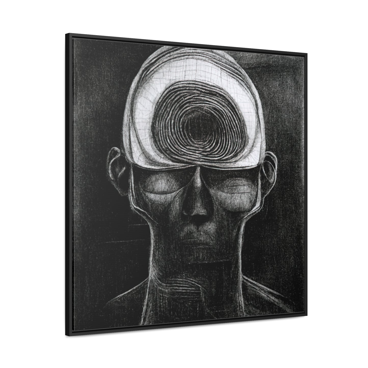 Brain 19, Valentinii, Gallery Canvas Wraps, Square Frame