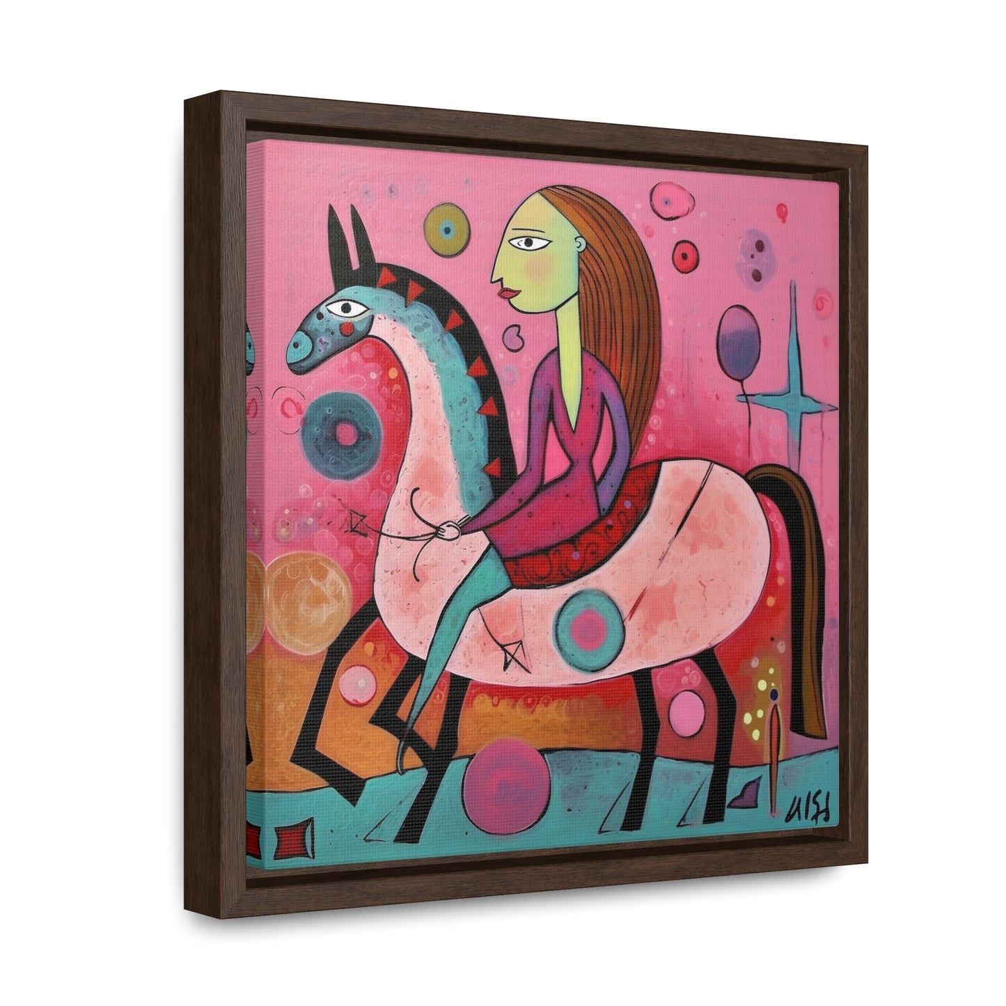 The Dreams of the Child 59, Gallery Canvas Wraps, Square Frame