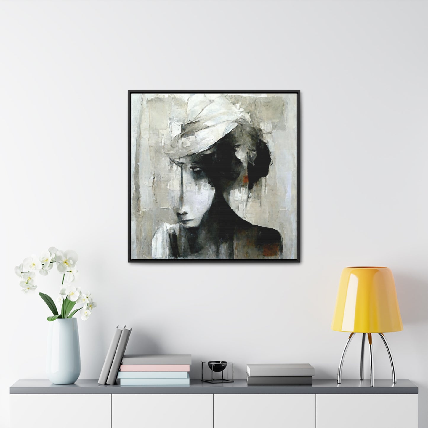 Forgotten face 2, Valentinii, Gallery Canvas Wraps, Square Frame