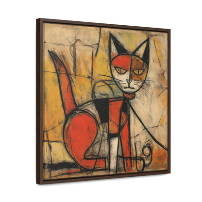 Cat 55, Gallery Canvas Wraps, Square Frame