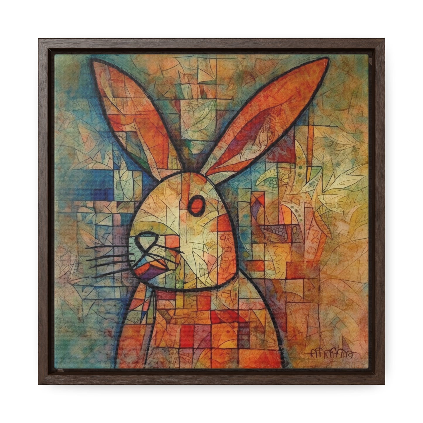 Rabbit 3, Gallery Canvas Wraps, Square Frame