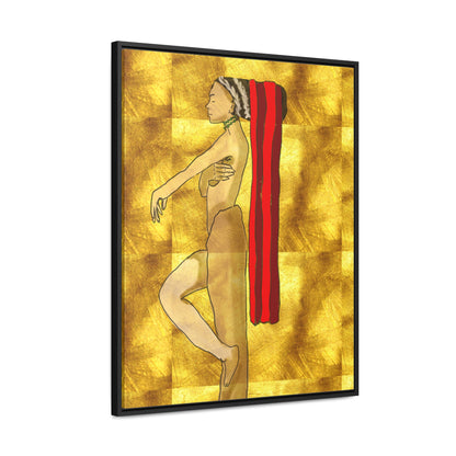 Woman in Gold, Original Eduard Pavel, Gallery Canvas Wraps, Vertical Frame