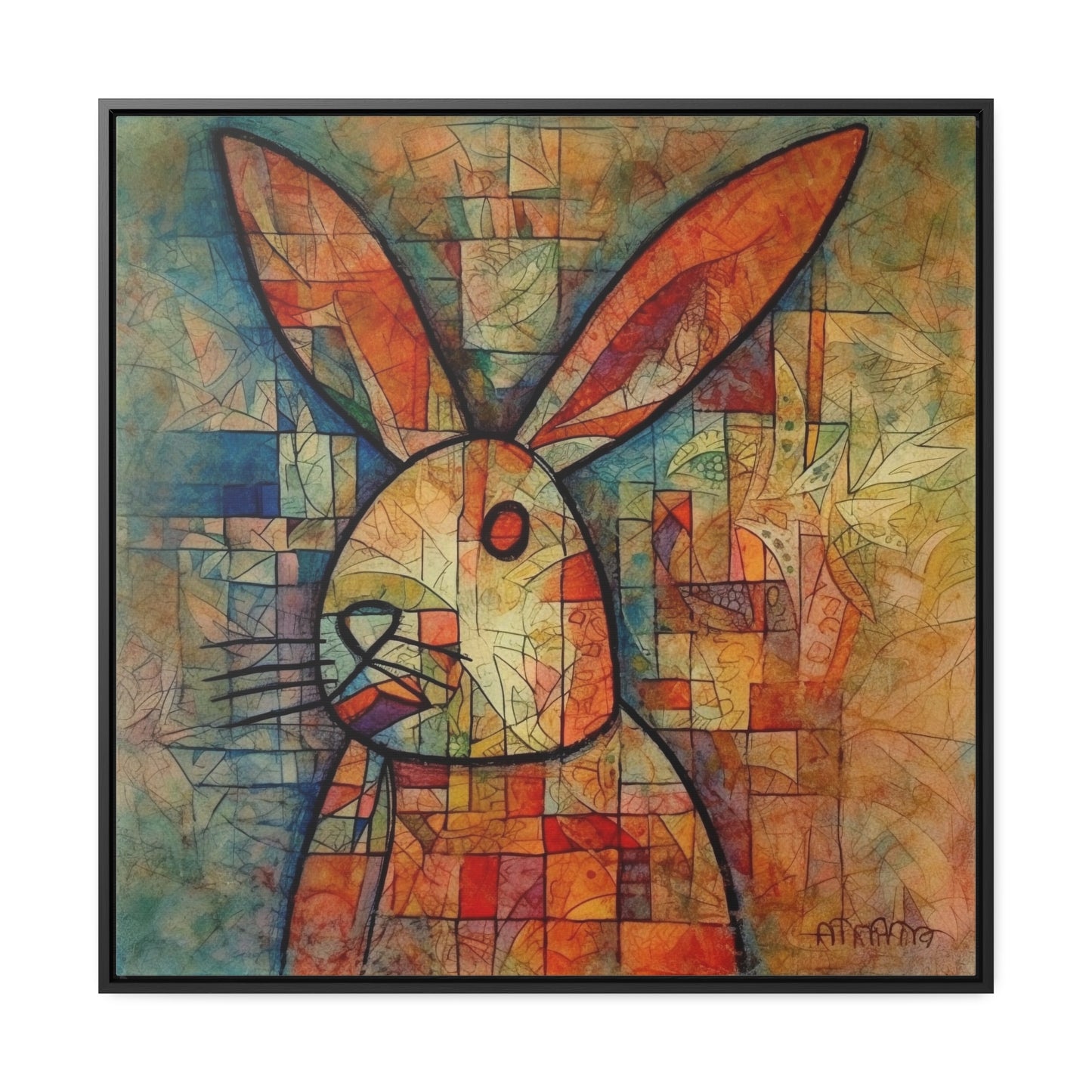 Rabbit 3, Gallery Canvas Wraps, Square Frame