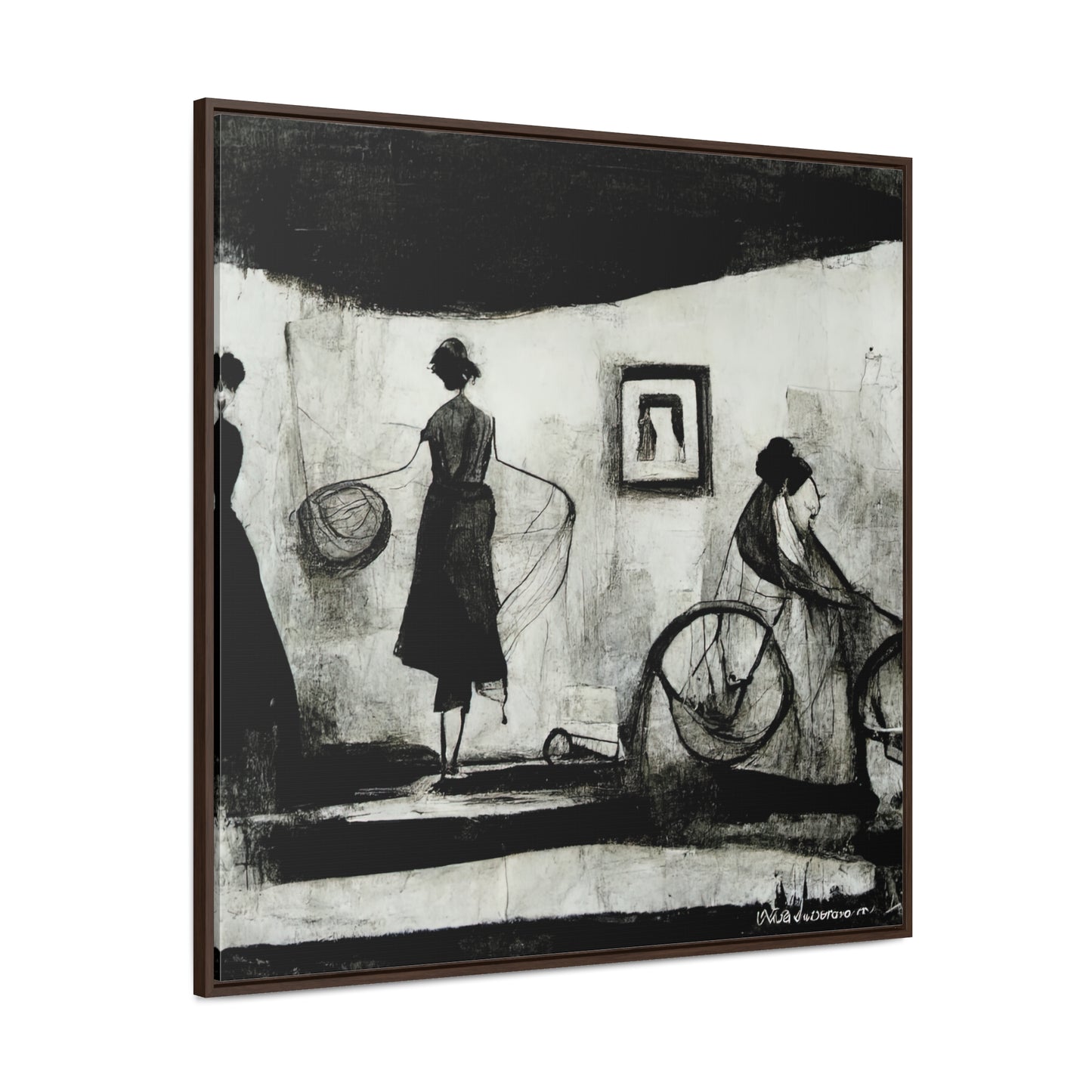 Domestic Memories 10, Valentinii, Gallery Canvas Wraps, Square Frame