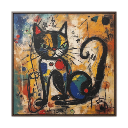 Cat 102, Gallery Canvas Wraps, Square Frame