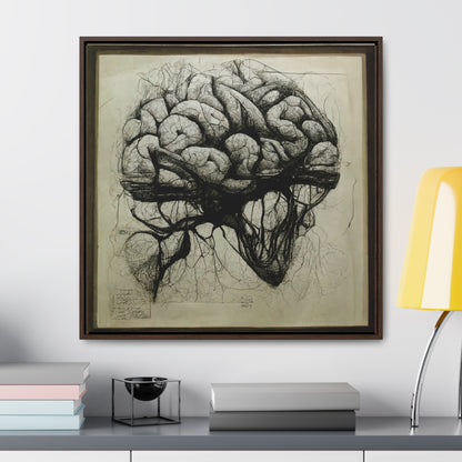 Brain 55, Valentinii, Gallery Canvas Wraps, Square Frame