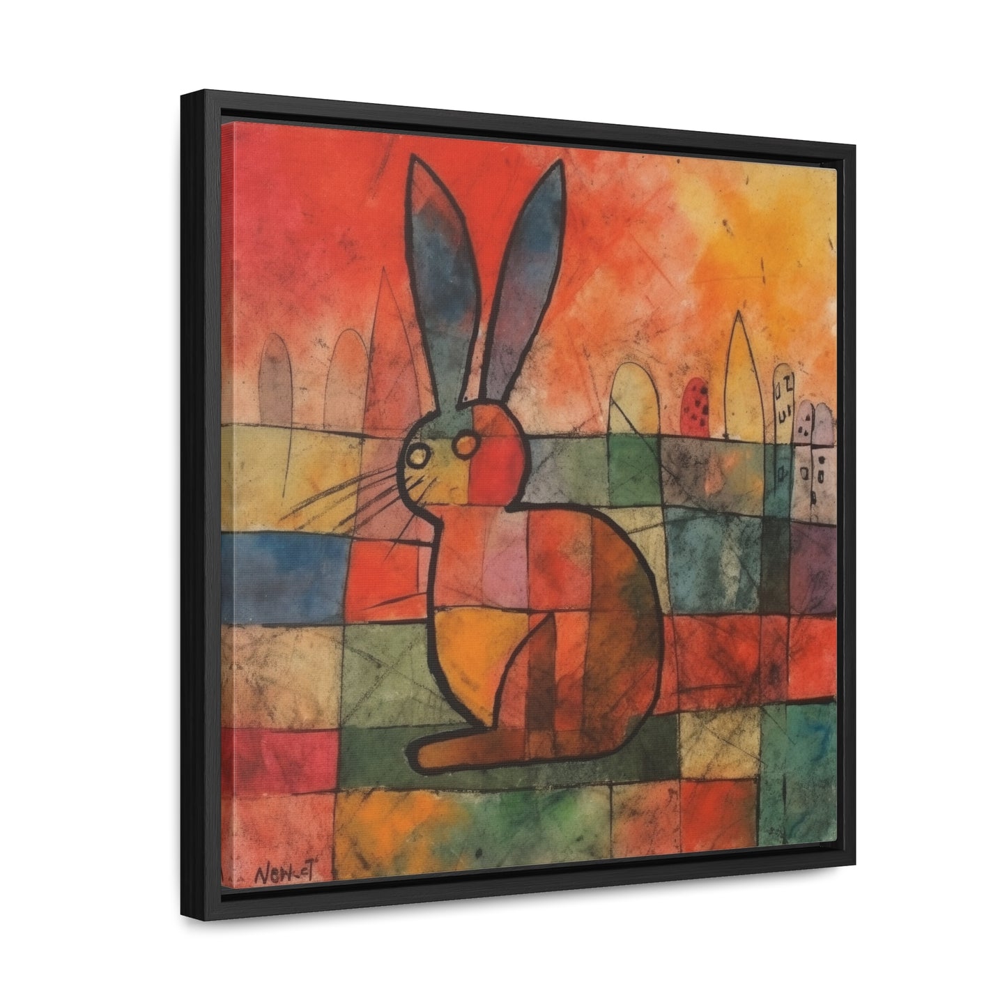 Rabbit 39, Gallery Canvas Wraps, Square Frame