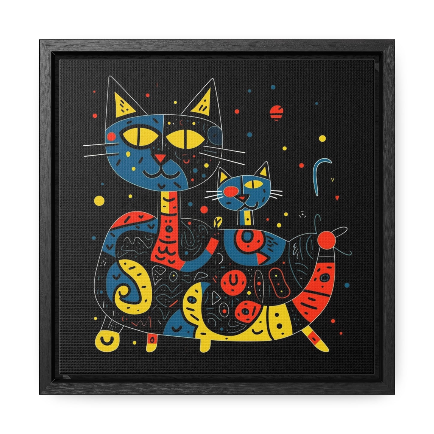 Cat 128, Gallery Canvas Wraps, Square Frame