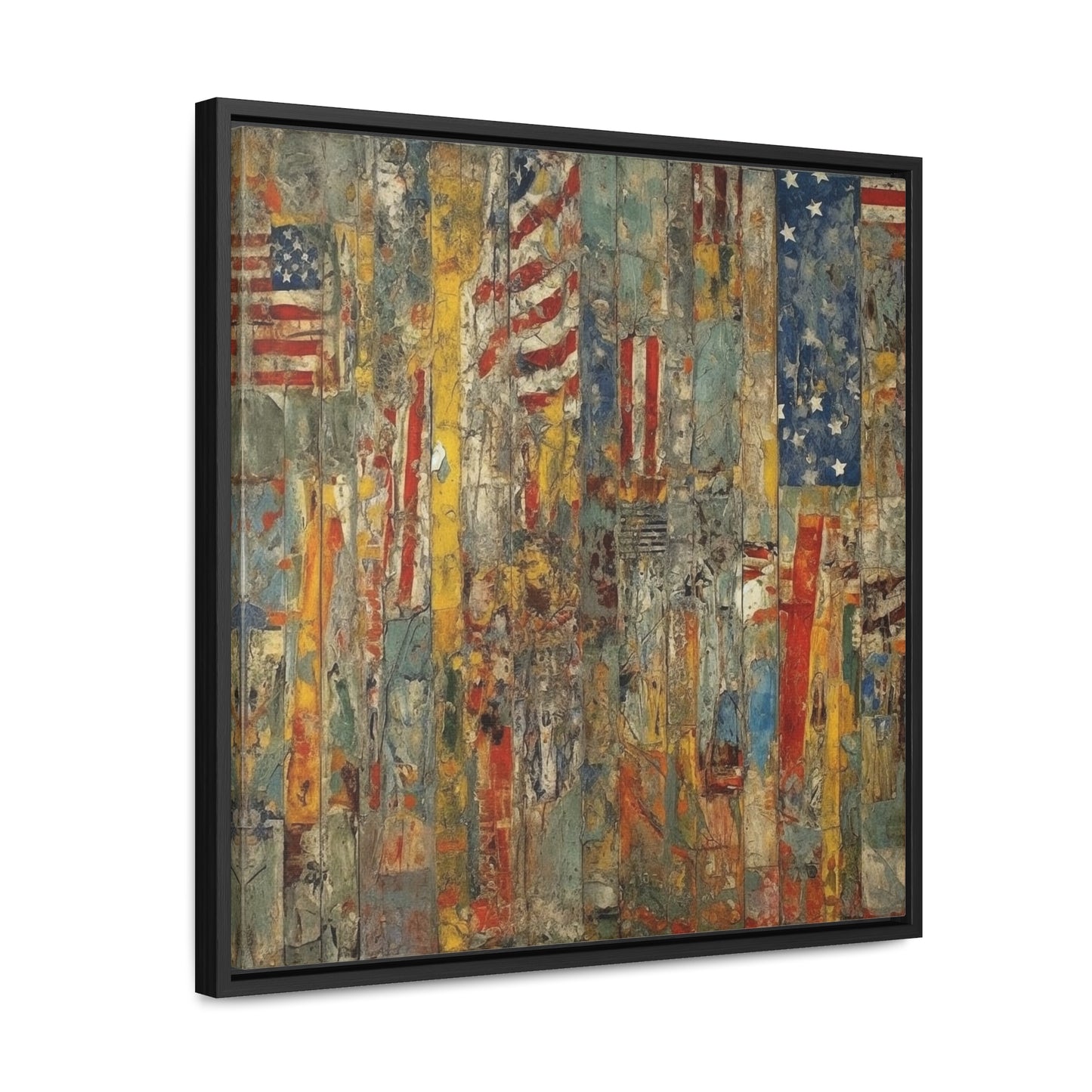 USA 13, Gallery Canvas Wraps, Square Frame