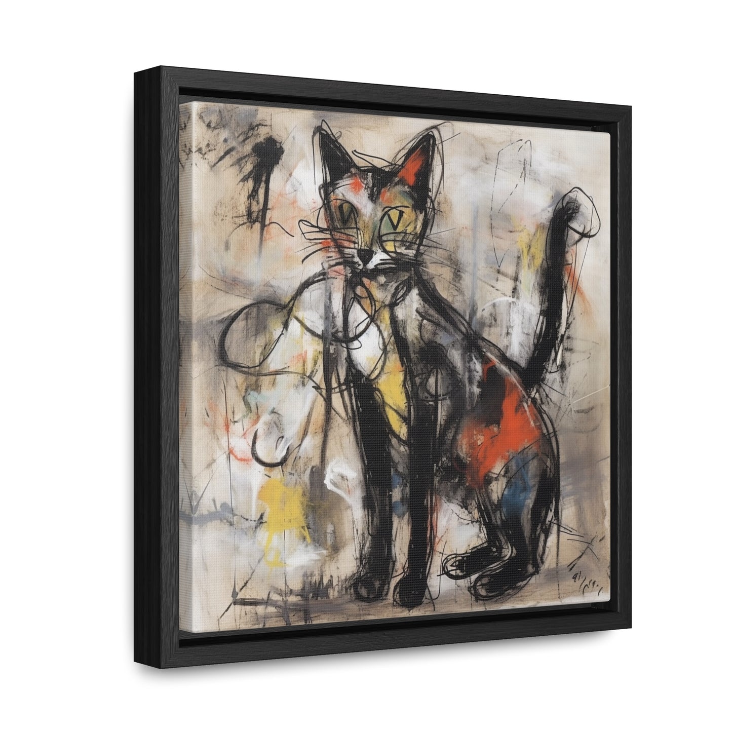 Cat 56, Gallery Canvas Wraps, Square Frame