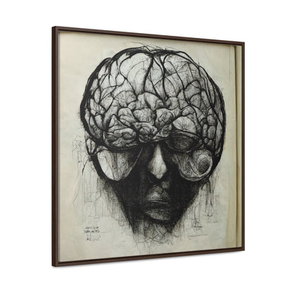 Brain 45, Valentinii, Gallery Canvas Wraps, Square Frame