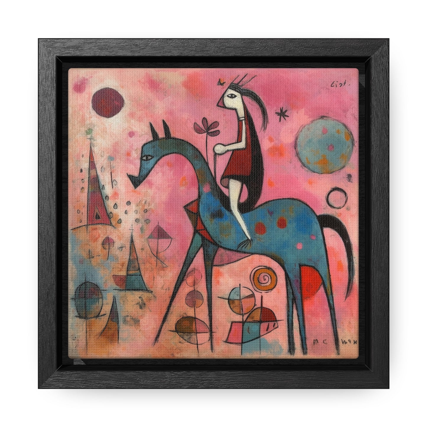 The Dreams of the Child 4, Gallery Canvas Wraps, Square Frame