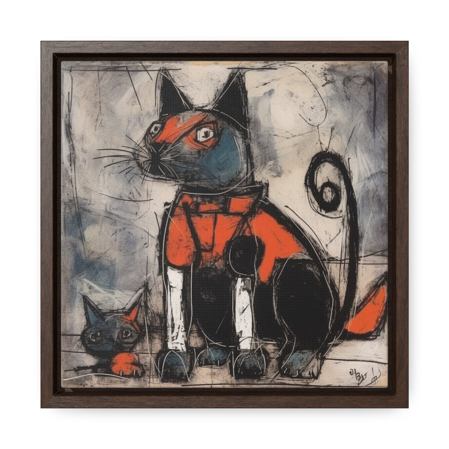 Cat 36, Gallery Canvas Wraps, Square Frame