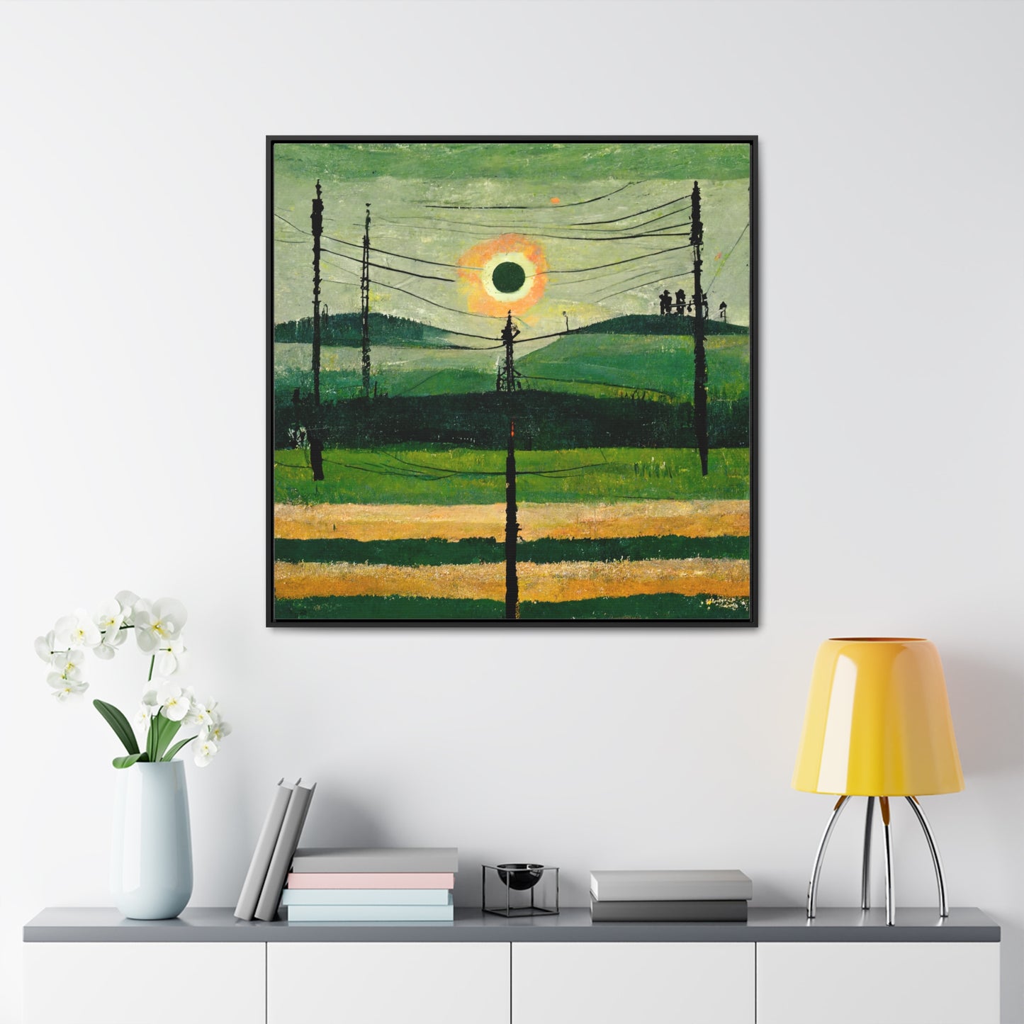 Land of the Sun 32, Valentinii, Gallery Canvas Wraps, Square Frame