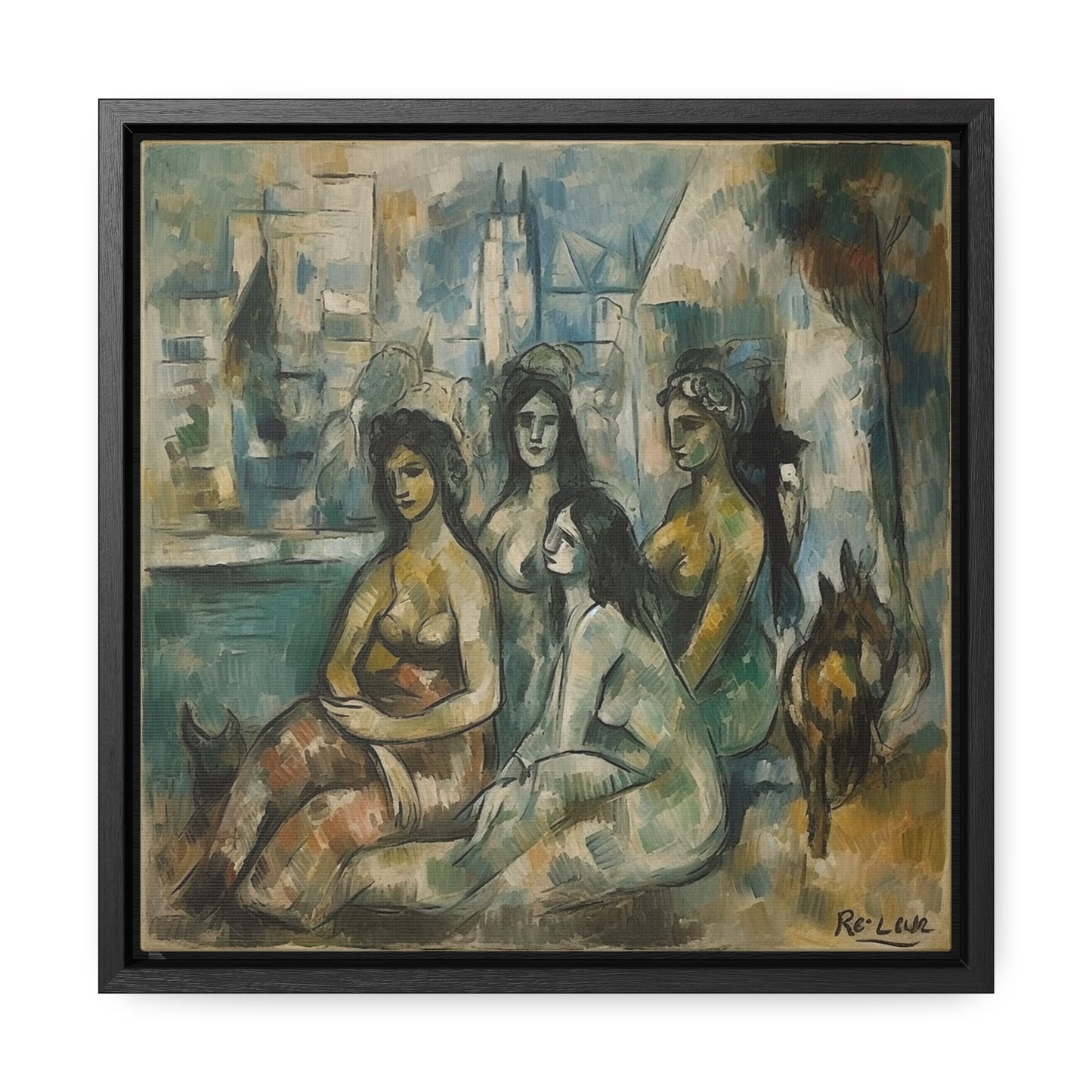 Women 7, Valentinii, Gallery Canvas Wraps, Square Frame