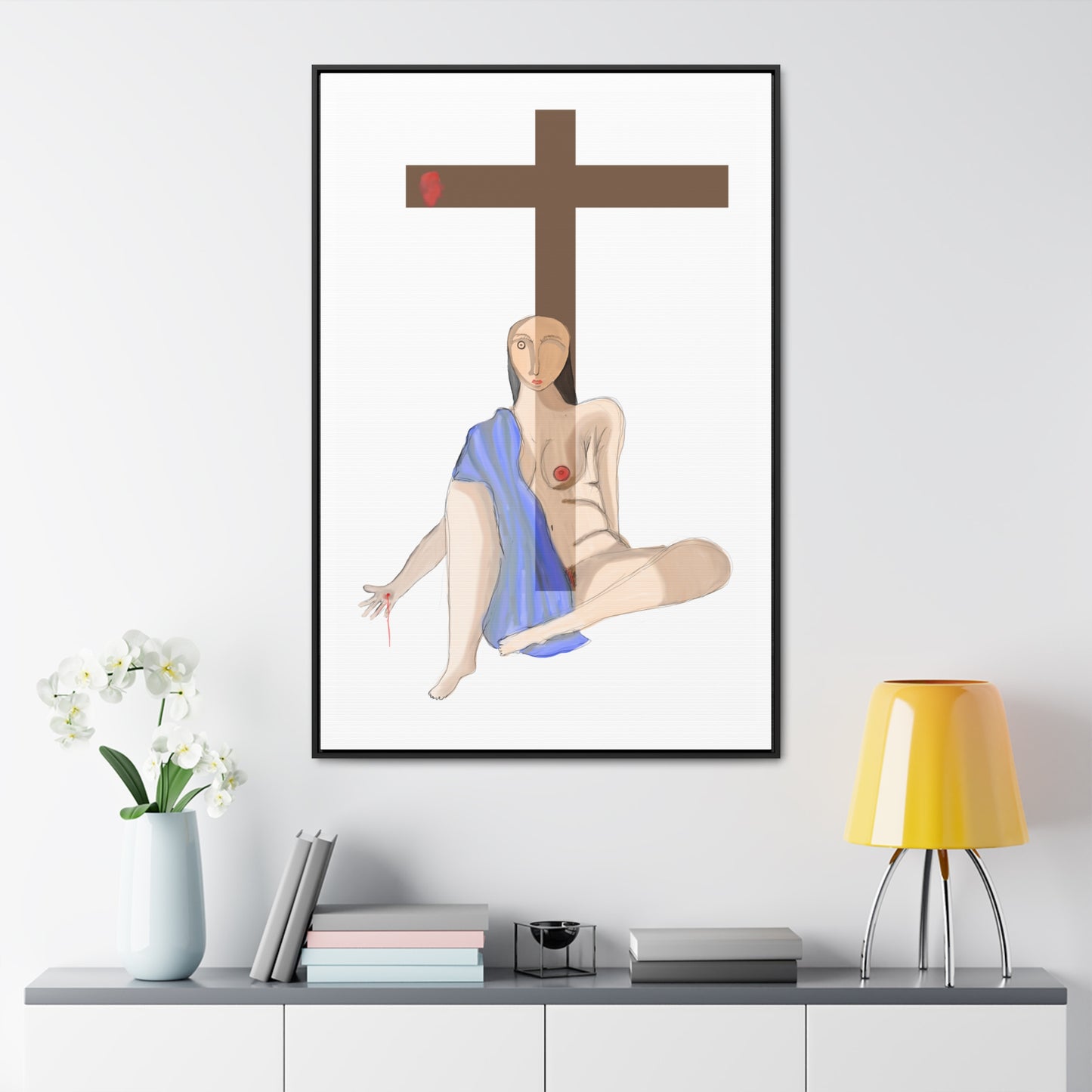 Cross, Original Eduard Pavel, Gallery Canvas Wraps, Vertical Frame