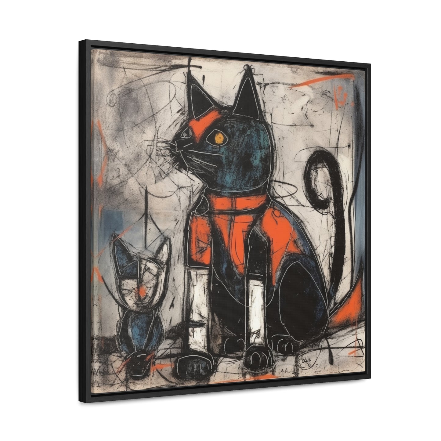 Cat 92, Gallery Canvas Wraps, Square Frame