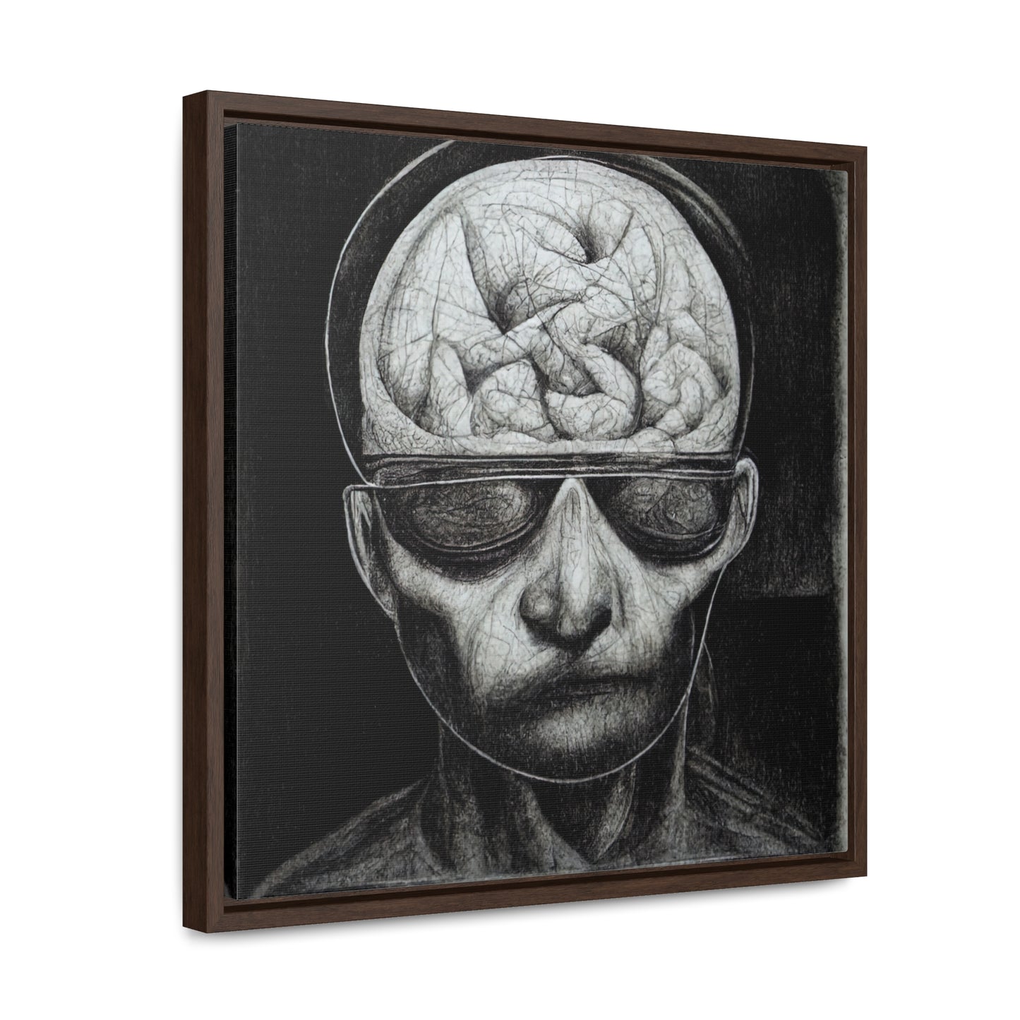 Brain 32, Valentinii, Gallery Canvas Wraps, Square Frame