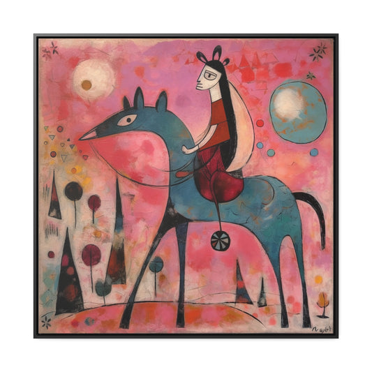 The Dreams of the Child 45, Gallery Canvas Wraps, Square Frame