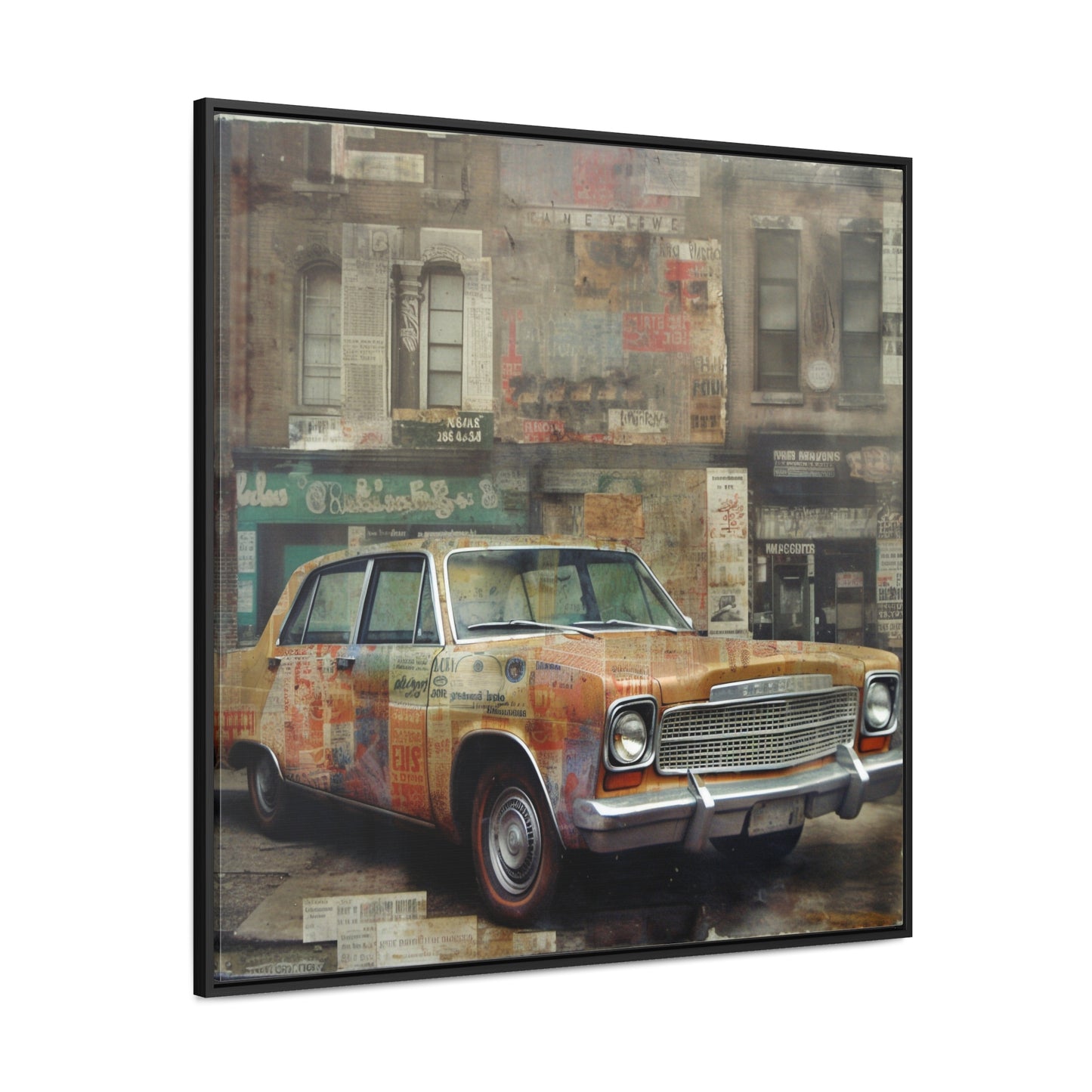 USA 6, Gallery Canvas Wraps, Square Frame