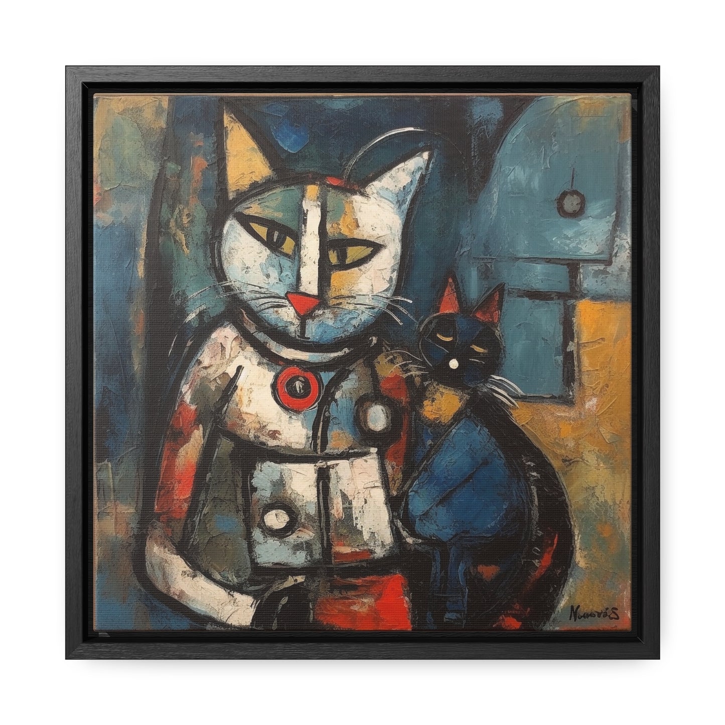 Cat 80, Gallery Canvas Wraps, Square Frame