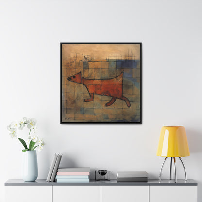 V Dog 11, Gallery Canvas Wraps, Square Frame