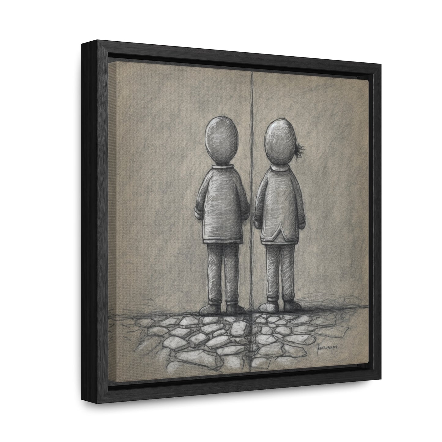 The Courage of Vulnerability 7, Valentinii, Gallery Canvas Wraps, Square Frame