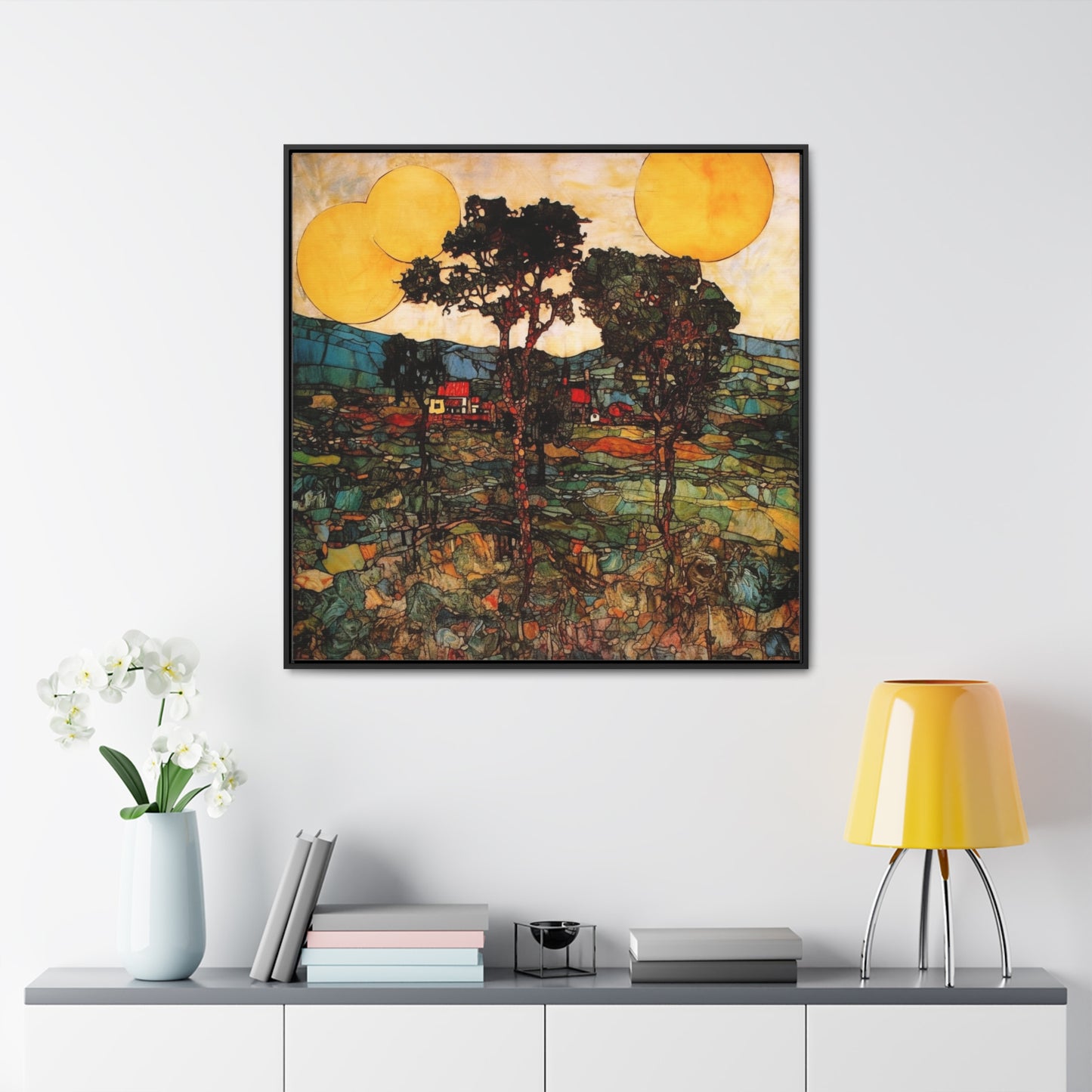 Land of the Sun 42, Valentinii, Gallery Canvas Wraps, Square Frame