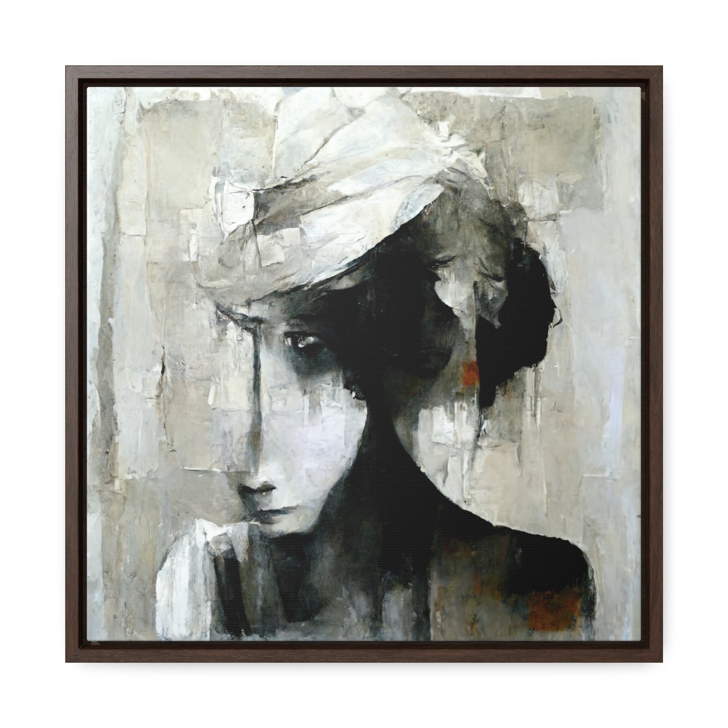 Forgotten face 2, Valentinii, Gallery Canvas Wraps, Square Frame