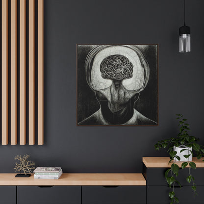 Brain 47, Valentinii, Gallery Canvas Wraps, Square Frame