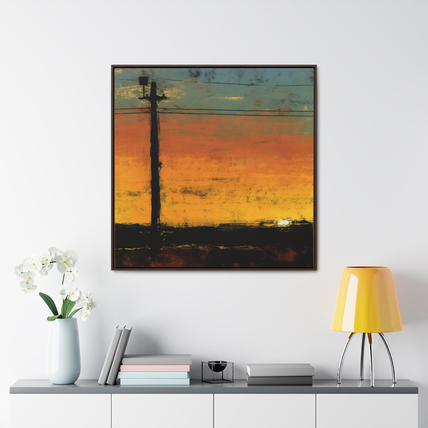 Land of the Sun 82, Valentinii, Gallery Canvas Wraps, Square Frame