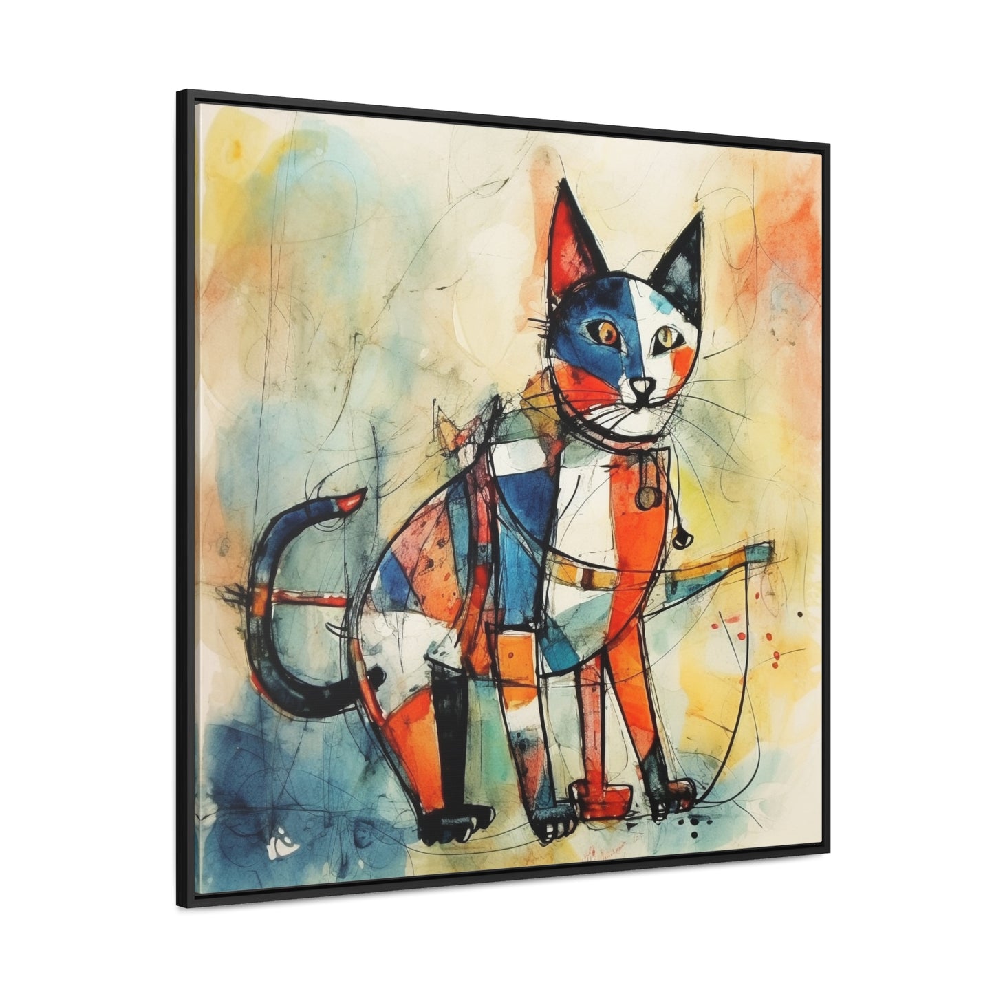 Cat 103, Gallery Canvas Wraps, Square Frame