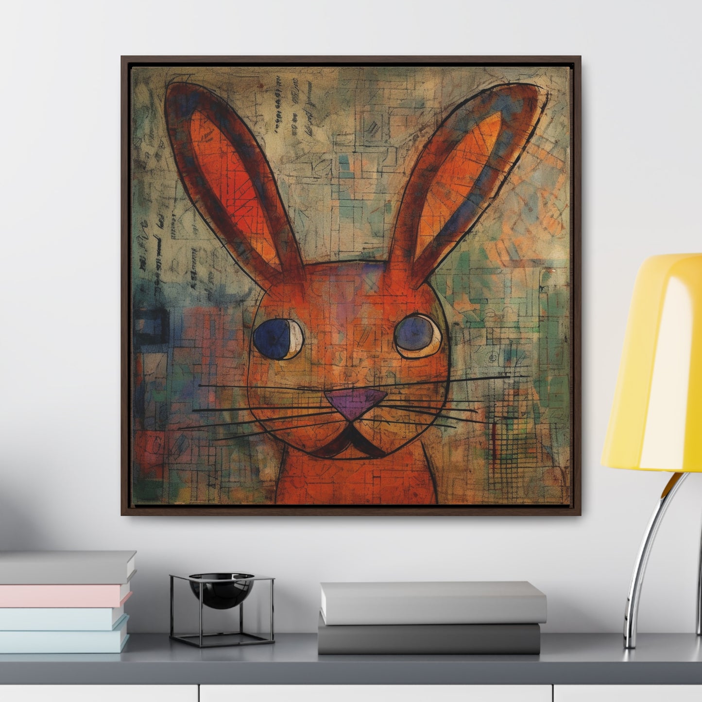 Rabbit 35, Gallery Canvas Wraps, Square Frame