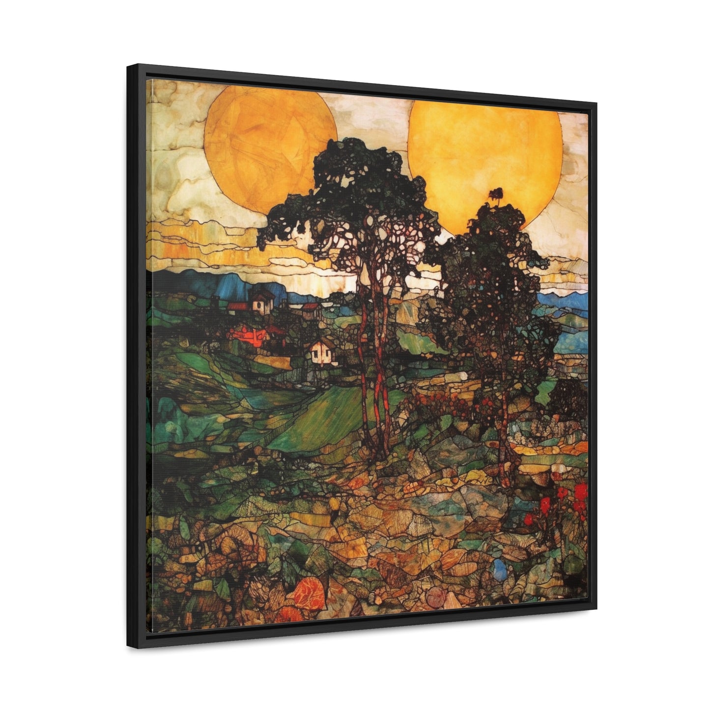 Land of the Sun 38, Gallery Canvas Wraps, Square Frame