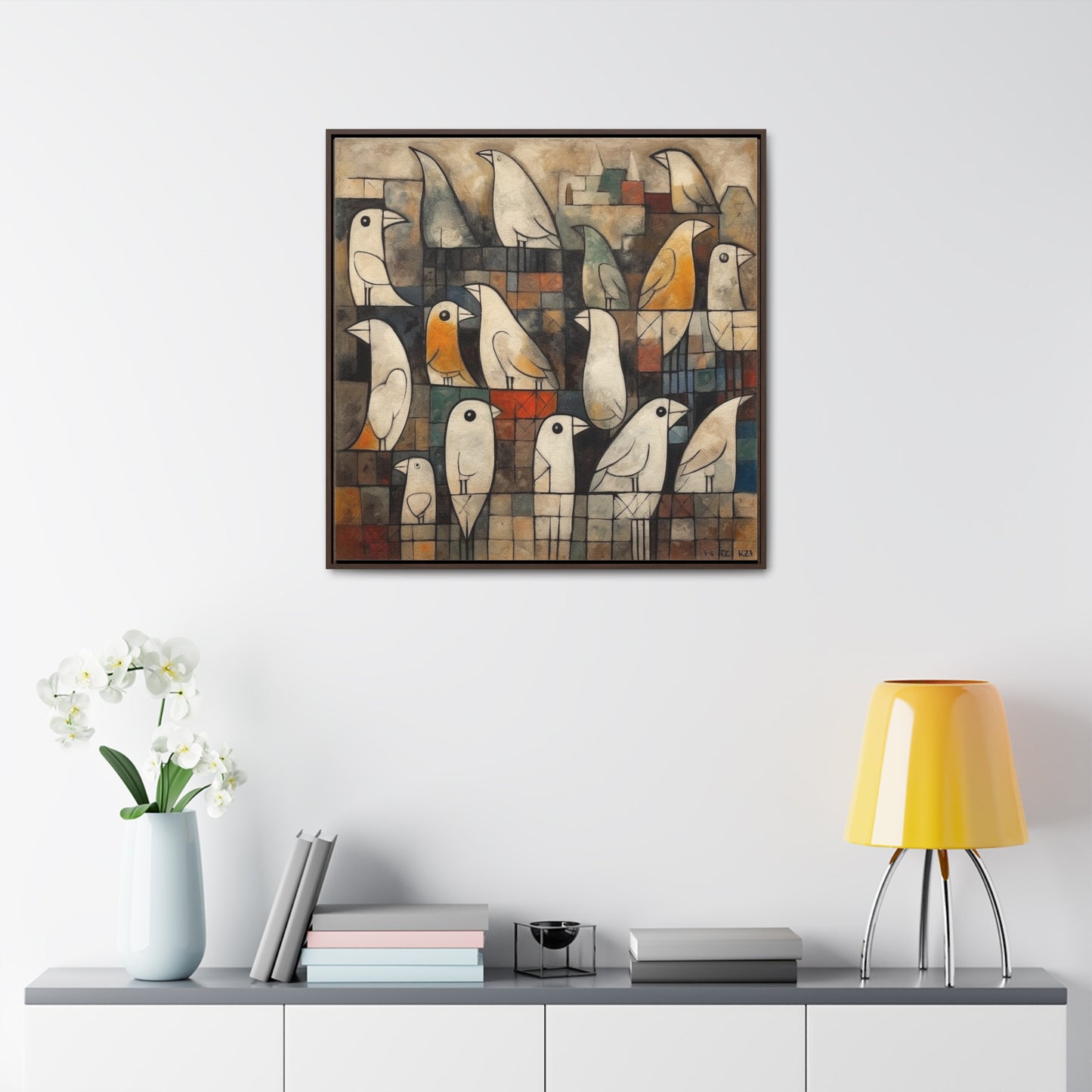 Bird 13, Gallery Canvas Wraps, Square Frame