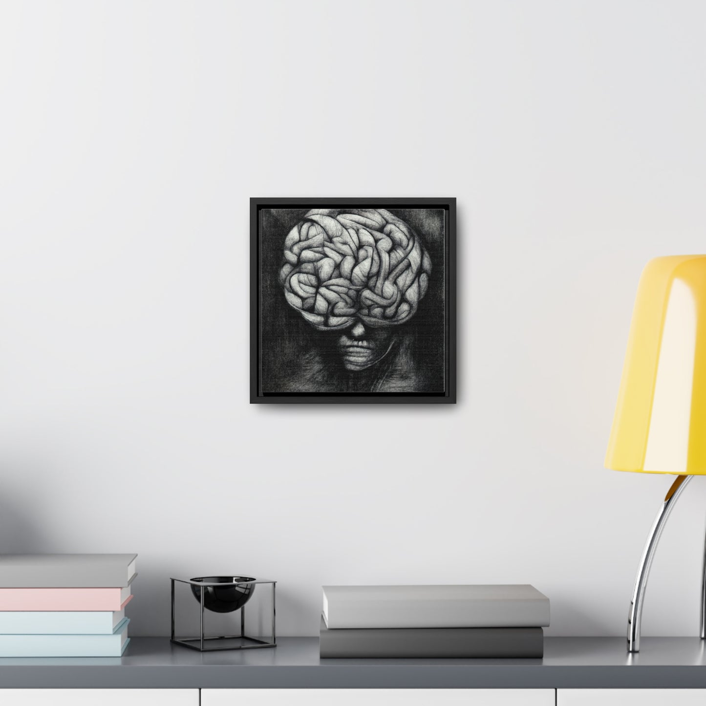 Brain 34, Valentinii, Gallery Canvas Wraps, Square Frame