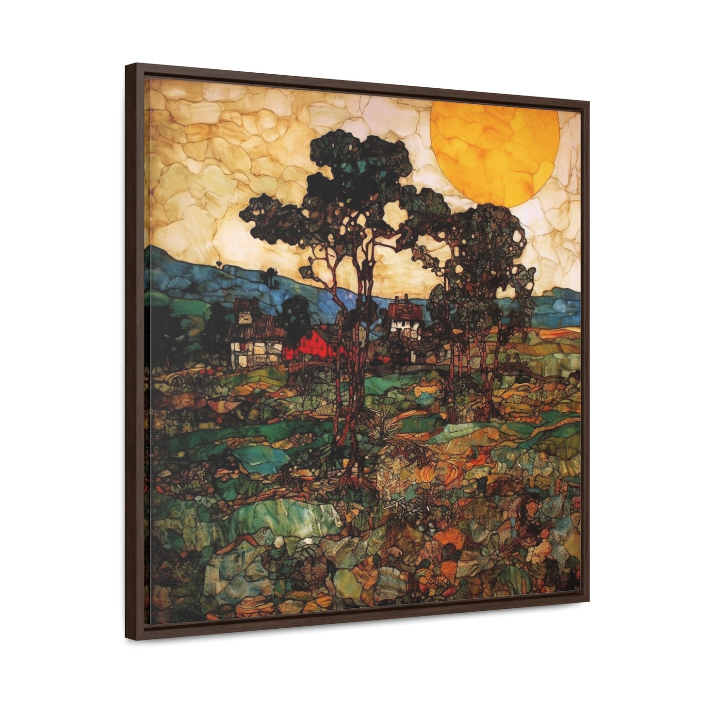 Land of the Sun 45, Valentinii, Gallery Canvas Wraps, Square Frame