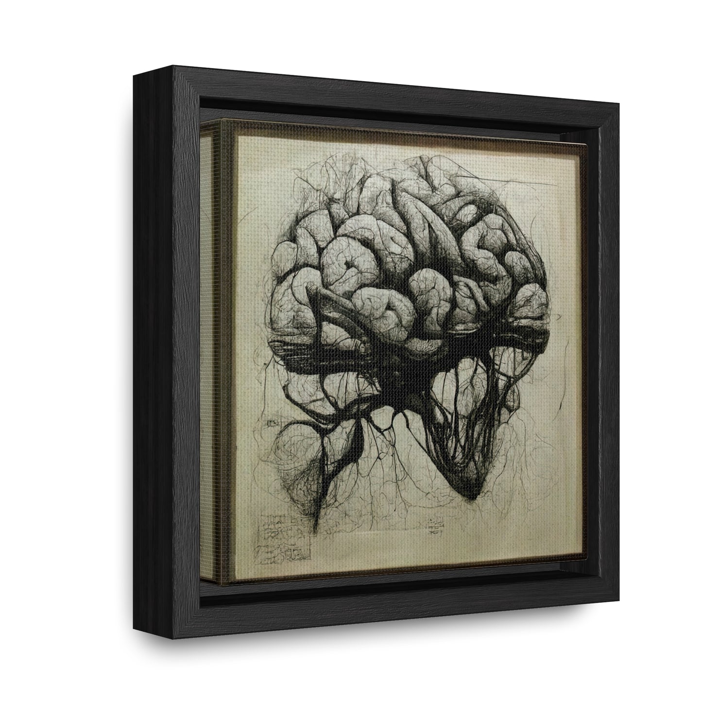 Brain 55, Valentinii, Gallery Canvas Wraps, Square Frame