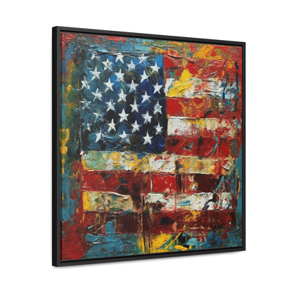 USA 14, Gallery Canvas Wraps, Square Frame